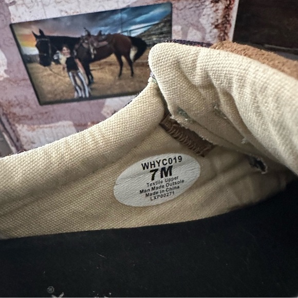 Twisted X Women's Hooey Loper, Moc Toe, Midnight Aztec Driving Sneaker Shoe S: 7 - Picture 8 of 9